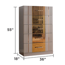 Load image into Gallery viewer, Lorenzo - 5 Drawer Chest - Gray
