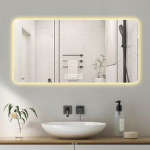 Load image into Gallery viewer, 48'' Round Lighted Frameless Bathroom Vanity Mirror - Silver
