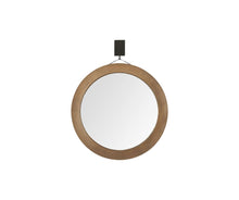 Load image into Gallery viewer, 44" Round Framed Rope Hanging Accent Mirror - Brown
