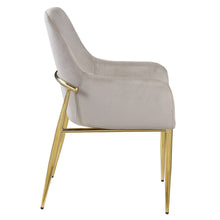 Load image into Gallery viewer, Velvet Wood Metal Dining Side Chairs (Set of 2) - Gray
