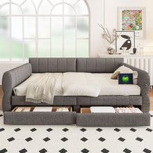 Load image into Gallery viewer, Upholstered Platform Bed With USB Charging
