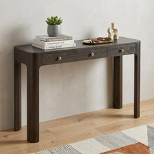 Load image into Gallery viewer, Console Table With Three Drawers - Espresso
