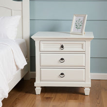 Load image into Gallery viewer, Plantation 3 Drawer Nightstand - White
