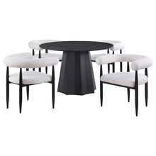 Load image into Gallery viewer, Dorgan - 5 Piece Round Dining Set - Black
