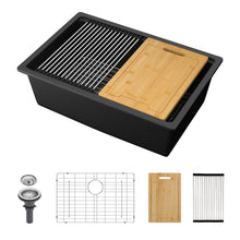 Load image into Gallery viewer, Quartz Kitchen Sink, Granite Composite Workstation Undermount

