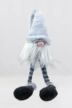 Load image into Gallery viewer, Fabric Christmas Santa Mrs. Claus Standing Gnome - White / Blue / Black
