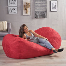 Load image into Gallery viewer, Jasper - Traditional Cylindrical Suede Bean Bag
