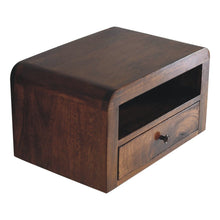 Load image into Gallery viewer, 18" Wood One Drawer Floating Nightstand - Chestnut
