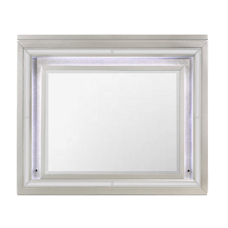 38" Lighted Mounted Accent Mirror - Champagne