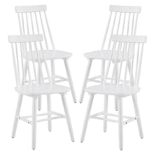 Load image into Gallery viewer, Solid Wood Windsor Back Dining Side Chairs (Set of 4) - White
