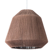 Load image into Gallery viewer, Woven Paper String Hanging Pendent Lamp - Brown
