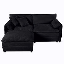Load image into Gallery viewer, Modern Comfy Deep Seat Modular Sectional Sofa Cloud Couch With Ottoman
