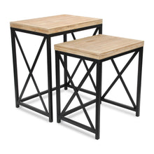 Load image into Gallery viewer, Nested Tables (Set of 2) (738204) - Light Brown
