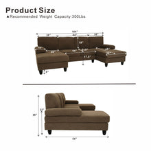 Load image into Gallery viewer, U-Shaped Sofa With Dual Chaise
