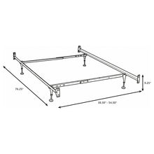 Load image into Gallery viewer, Renee - Twin / Full Bed Frame With Reinforced Center Beam And Bolt-On Construction - Black
