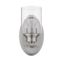 Load image into Gallery viewer, One Light Wall Light With Clear Glass Shade - Silver
