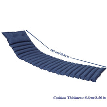 Load image into Gallery viewer, 72.83&quot; Outdoor Lounge Chairs (Set of 2), Cushion Replacement Patio Funiture Seat Cushion Chaise Lounge Cushion - Navy Blue
