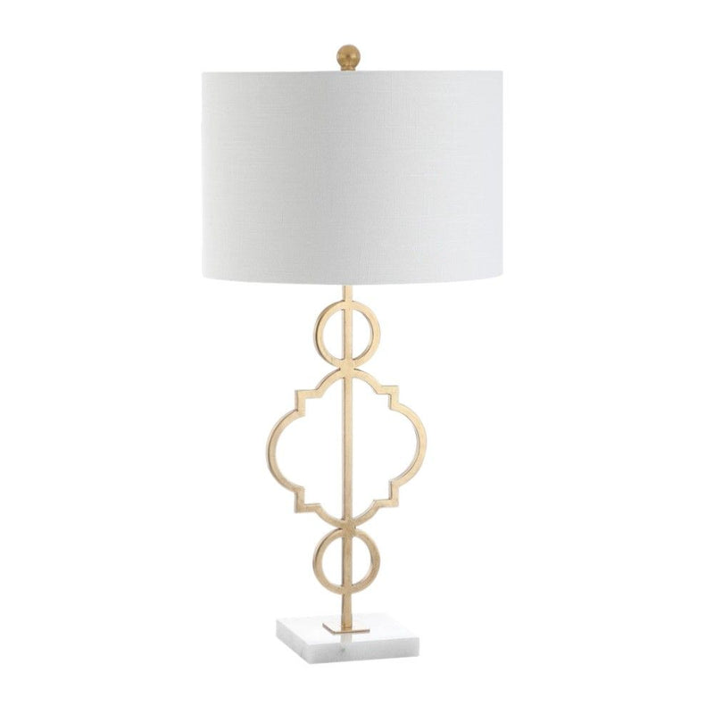 31" Novelty Table Lamp With Drum Shade - Gold