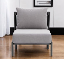 Load image into Gallery viewer, 28" Fabric Side Chair - Gray / Black
