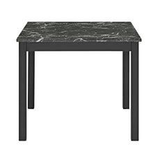 Load image into Gallery viewer, 5 Piece Counter Height Dining Set With Table, Tufted Nail Head Chairs - Black
