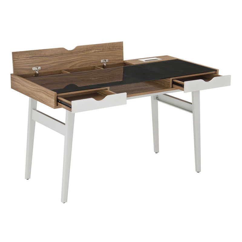 Stainless Computer Desk - Black / Walnut / White