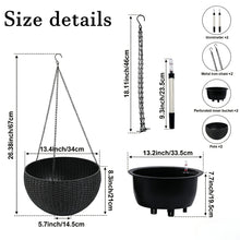 Load image into Gallery viewer, Self Watering Hanging Planter
