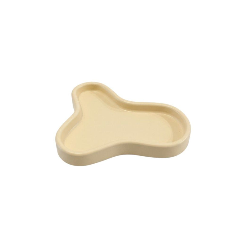 Resin Handmade Geometric Trinket Tray - Light Yellow