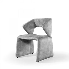 Load image into Gallery viewer, Velvet Solid Color Side Chair - Light Gray
