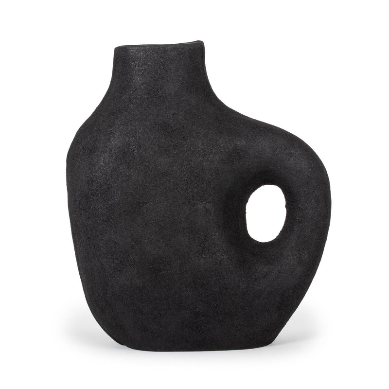 Modern Abstract Table Vase - Black