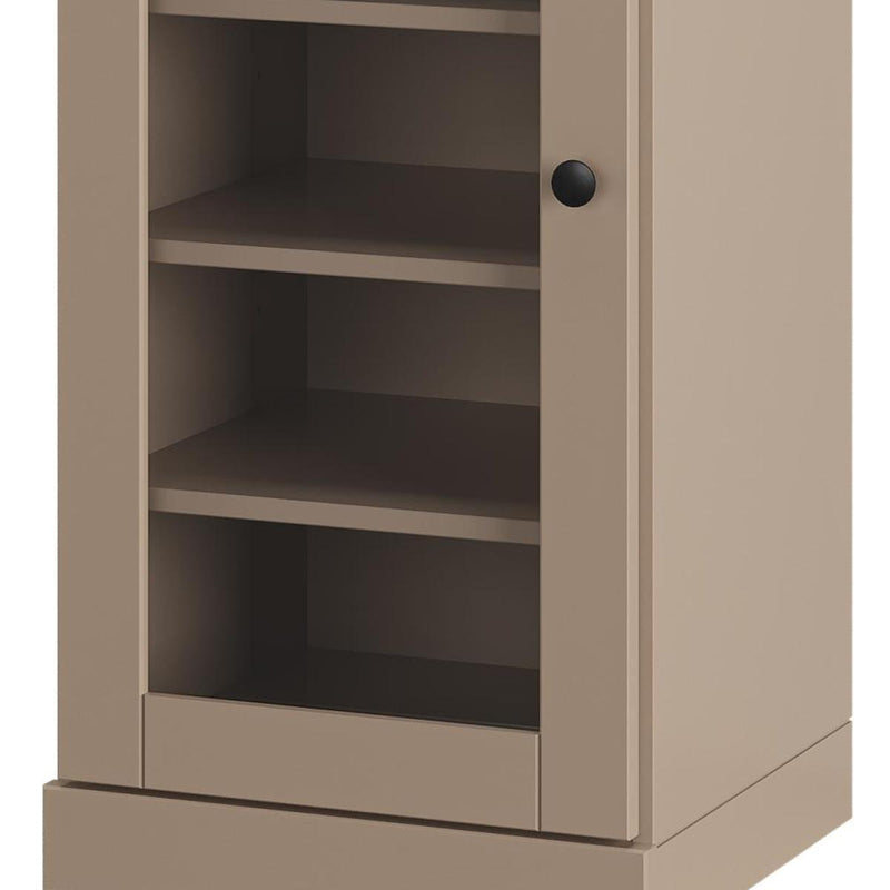 Ten Pair Solid Woodshoe Storage Cabinet (752254) - Beige