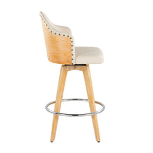 Load image into Gallery viewer, Ahoy - Contemporary Fixed Height Counter Stool &amp; Round Footrest (Set of 2)

