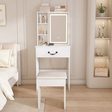 Load image into Gallery viewer, Wood Mirrored Vanity Table Lights (691705) - White
