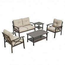 Load image into Gallery viewer, Patio Furniture Set With Coffee Table And Cushions For Backyard
