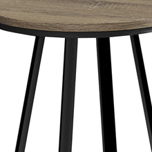 Load image into Gallery viewer, Taupe Round End Table - Black And Deep
