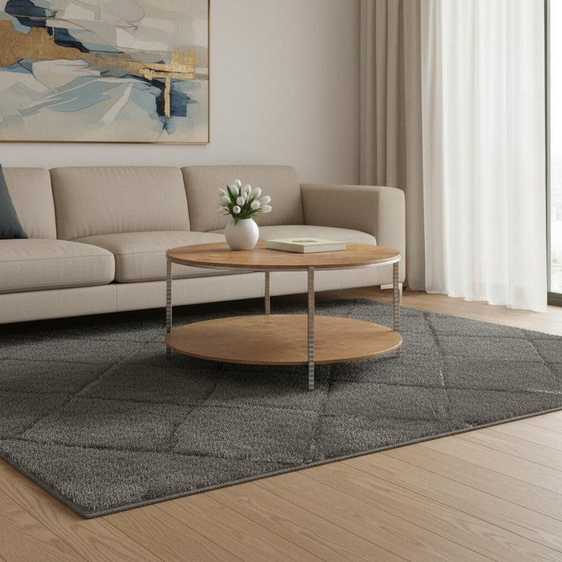 Round Coffee Table - Brown