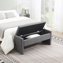 Load image into Gallery viewer, Modern Upholstered Large Bed End Bench With Storage
