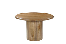 Load image into Gallery viewer, 48" Solid Wood Pedestal Base Round Top Dining Table - Natural
