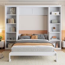 Load image into Gallery viewer, Murphy Bed With Desk And Bookshelf
