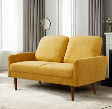 Load image into Gallery viewer, Loveseat Sofa, European Style With Sleek Design, Modern &amp; Vintage Flair, Upholstered 2 Seater Couch
