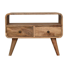 Load image into Gallery viewer, Mini Curved Media Unit - Oak
