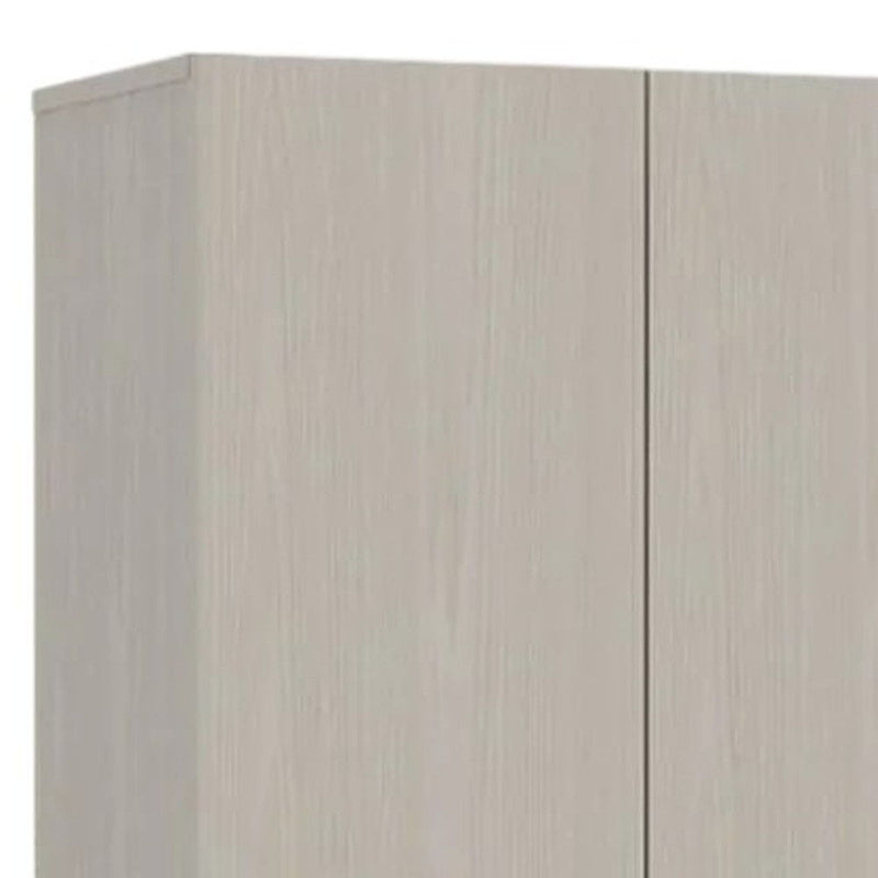 71" Wood Pantry Or Storage Closet - Light Gray