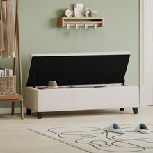 Load image into Gallery viewer, Storage Ottoman For Living Room, Bedroom - White

