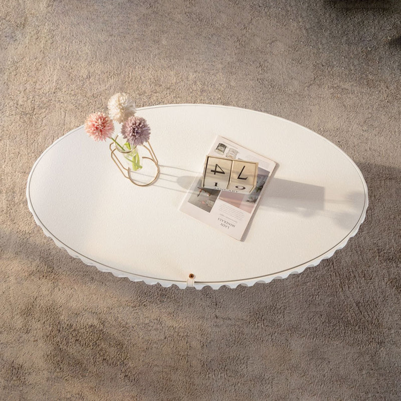 Fluted Storage Table With Lift Off Lid
