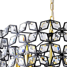 Load image into Gallery viewer, Five Light Crystal Chandelier With Shades - Clear
