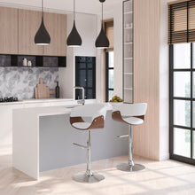Load image into Gallery viewer, Sheldon - Upholstered Adjustable Swivel Bar Stool
