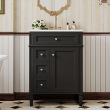 Load image into Gallery viewer, Bathroom Vanity With Top Sink, Storage Cabinet With 2 Drawers And Tip-Out Drawer
