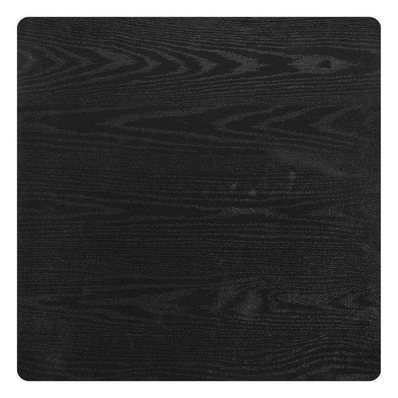 24" Modern Wood Square Bar Table - Black