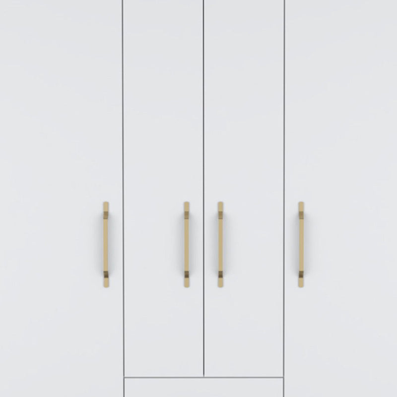 59" Two Drawer Combo Dresser - White
