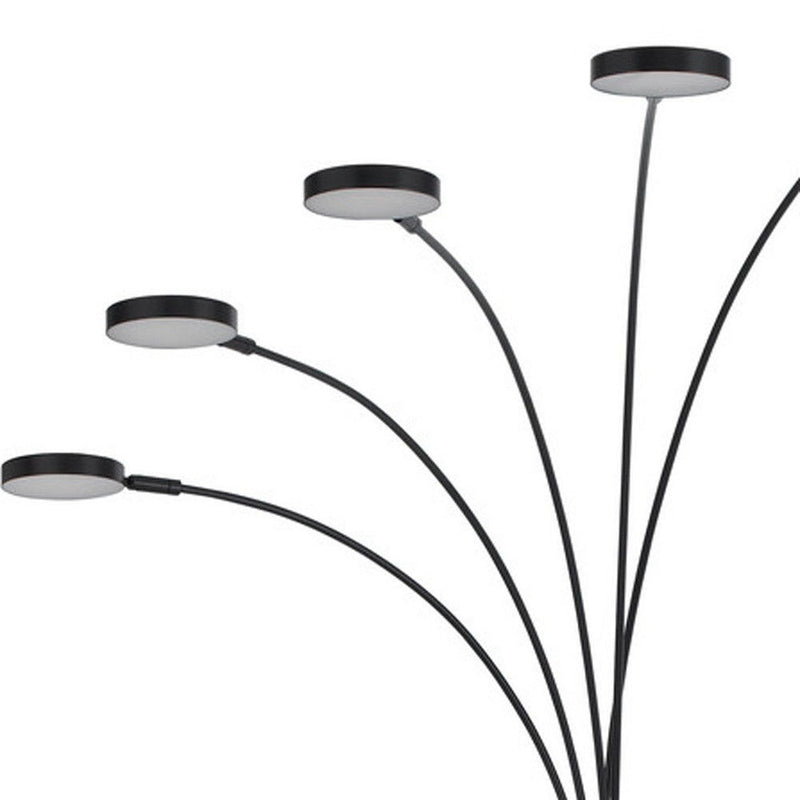 82" Five Light LED Arc Floor Lamp - Bronze