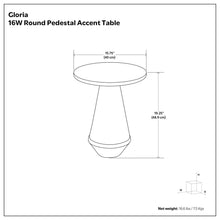 Load image into Gallery viewer, Gloria - Cast Aluminum Side Table - Black
